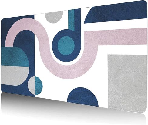 Large Mouse Pad Gaming Desk Mat Extended Mouse pad Non-Slip Base Stitched Edges Keyboard Pad, for Laptop, Computer, Office, Desk mat, mouse pads,Mouse and PC-31.5 x 15.7 inches (Mathematic) in Saudi Arabia