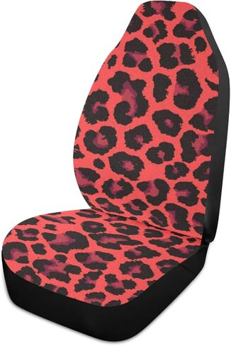 Qilmy Pink Car Seat Covers Universal Non-Slip Car Seat Cover Breathable Stain Resistant Seats Covers for Cars 2PCS in Saudi Arabia
