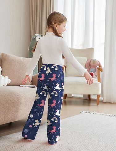 Arshiner Pajama Pants for Girls Long Sleep Plaid Pants Soft Lounge Pj Bottoms with Pockets in Kuwait