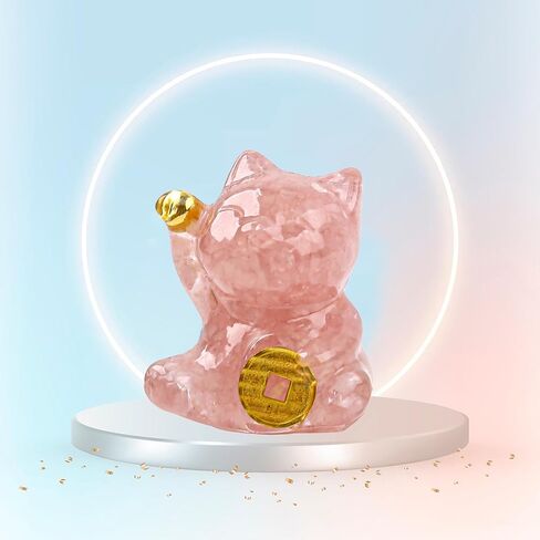 Natural Amethyst Cat Crystal Statue,Hand Carved Purple Cat Crystal Statue for Healing,Office, Home Decor for Cat Lovers in Saudi Arabia