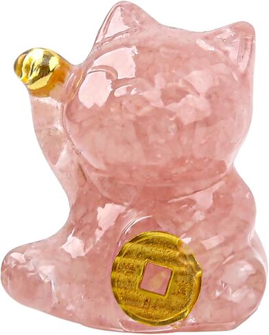 Natural Amethyst Cat Crystal Statue,Hand Carved Purple Cat Crystal Statue for Healing,Office, Home Decor for Cat Lovers in Saudi Arabia