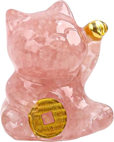 Natural Amethyst Cat Crystal Statue,Hand Carved Purple Cat Crystal Statue for Healing,Office, Home Decor for Cat Lovers in Saudi Arabia