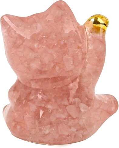 Natural Amethyst Cat Crystal Statue,Hand Carved Purple Cat Crystal Statue for Healing,Office, Home Decor for Cat Lovers in Saudi Arabia