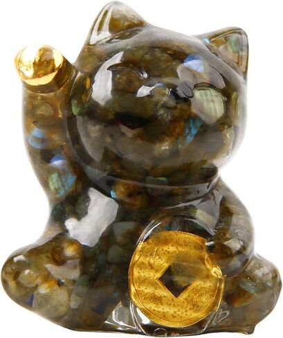 Natural Amethyst Cat Crystal Statue,Hand Carved Purple Cat Crystal Statue for Healing,Office, Home Decor for Cat Lovers in Saudi Arabia