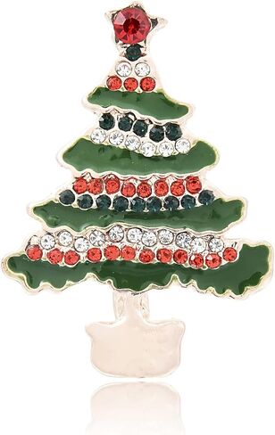 عيد الميلاد بروش دبابيس الكريستال شجرة عيد الميلاد ندفة الثلج الرنة جلجل جرس دبابيس عطلة حزب هدية للنساء in Kuwait