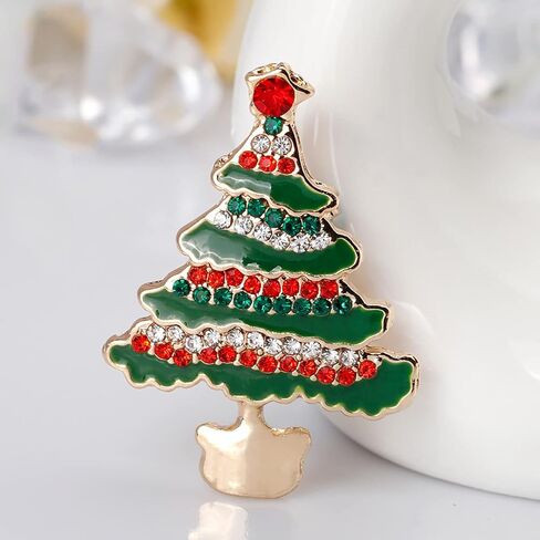 عيد الميلاد بروش دبابيس الكريستال شجرة عيد الميلاد ندفة الثلج الرنة جلجل جرس دبابيس عطلة حزب هدية للنساء in Kuwait
