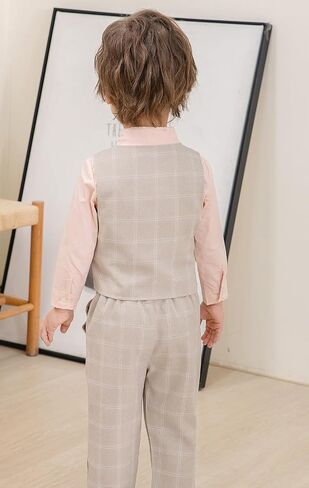 Baby Boys Toddler Suit Clothes Sets Casual Dress Shirts Pants Gentleman Outfits Suits 18 Month 5 Years in Saudi Arabia