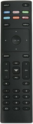 XRT136 Remote Control for Vizio TV Remote Replacement w Vudu Hulu iheart Netflix Xumo key Model D24f-F1 D32f-F1 D43f-F1 D50f-F1 P75-E1 D24fF1 D32fF1 D43fF1 D50fF1 P75E1 M65-E0 M70-E3 M75-E1 P55-E1 in Saudi Arabia