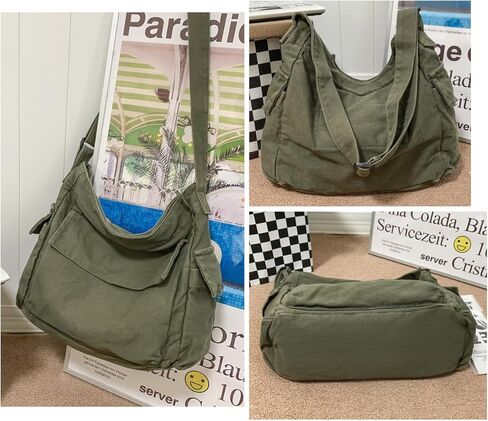 Collsants Messenger Bag Hobo Crossbody حقائب للنساء من القماش حقيبة كروسبودي حقيبة كتف in Kuwait