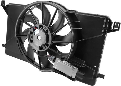 مجموعة مروحة الرادياتير متوافقة مع 2012-2018 Ford Focus 2.0L غير توربو أو غاز أو كهربائي in Saudi Arabia