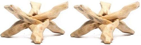 4" Natural Wooden Tripod 3 Legs Hand Carved Cobra Stand Perfect for Crystal Balls, Abalone Shells, Reiki, Wicca & Earthy Décor Display in Saudi Arabia