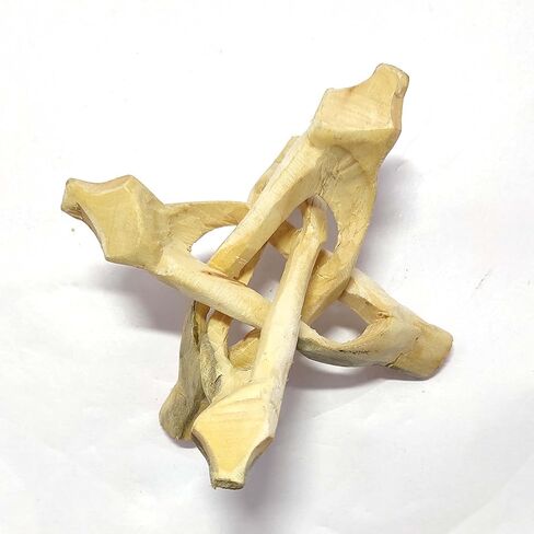 4" Natural Wooden Tripod 3 Legs Hand Carved Cobra Stand Perfect for Crystal Balls, Abalone Shells, Reiki, Wicca & Earthy Décor Display in Saudi Arabia