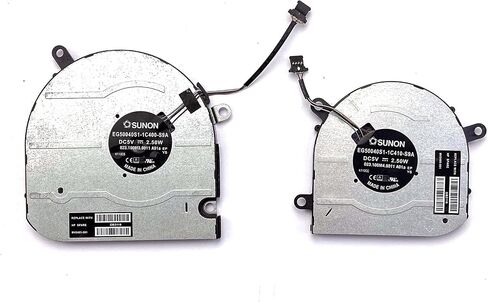 BestParts استبدال مروحة تبريد وحدة المعالجة المركزية الجديدة + وحدة معالجة الرسومات HP Envy 15M-EU 15Z-EU 15-EU، 15M-ES 15T-ES 15-ES، TPN-W149 TPN-W150 Series M45465-001 M45466-001 EG50040S1-1C400-S9A EG50040S1 -1C410-S9A DC5V مروحة in Saudi Arabia