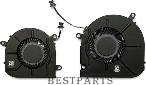 BestParts استبدال مروحة تبريد وحدة المعالجة المركزية الجديدة + وحدة معالجة الرسومات HP Envy 15M-EU 15Z-EU 15-EU، 15M-ES 15T-ES 15-ES، TPN-W149 TPN-W150 Series M45465-001 M45466-001 EG50040S1-1C400-S9A EG50040S1 -1C410-S9A DC5V مروحة in Saudi Arabia