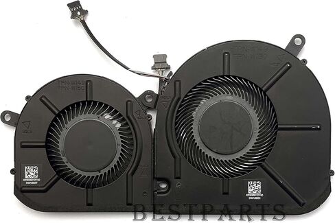 BestParts استبدال مروحة تبريد وحدة المعالجة المركزية الجديدة + وحدة معالجة الرسومات HP Envy 15M-EU 15Z-EU 15-EU، 15M-ES 15T-ES 15-ES، TPN-W149 TPN-W150 Series M45465-001 M45466-001 EG50040S1-1C400-S9A EG50040S1 -1C410-S9A DC5V مروحة in Saudi Arabia