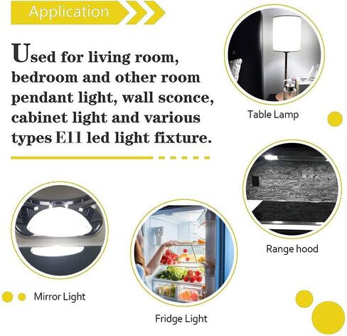 e11 led لمبة 75w 100w استبدال لمبات الهالوجين، jd t4 e11 قاعدة الشمعدانات الصغيرة 110v 120v 130 مصابيح إضاءة إدخال الجهد، حزمة من 4 (ضوء النهار 6000k) in Saudi Arabia
