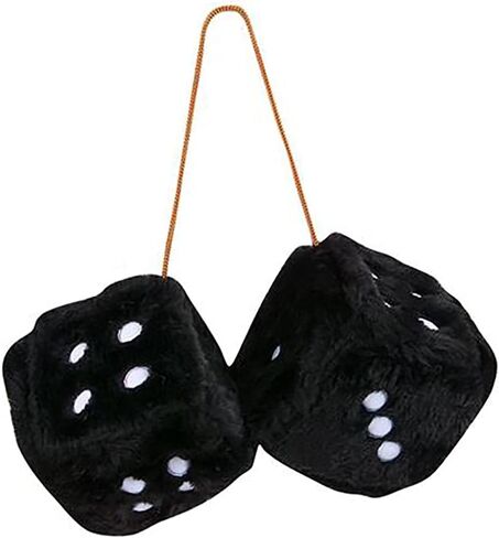 The Dreidel Company Plush Dice, 3" Inches (White) in Saudi Arabia