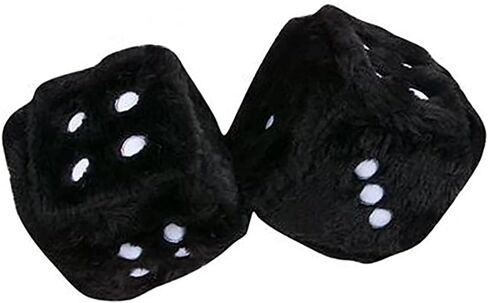 The Dreidel Company Plush Dice, 3" Inches (White) in Saudi Arabia