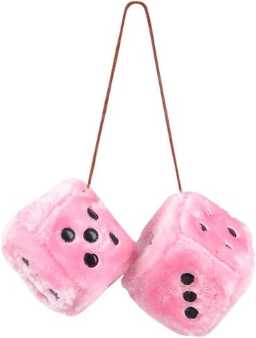 The Dreidel Company Plush Dice, 3" Inches (White) in Saudi Arabia