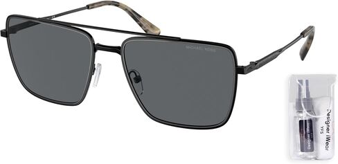 Michael Kors MK1154 Square Sunglasses for Men + BUNDLE With Deisgner iWear Complimentary Eyewear Kit in Saudi Arabia
