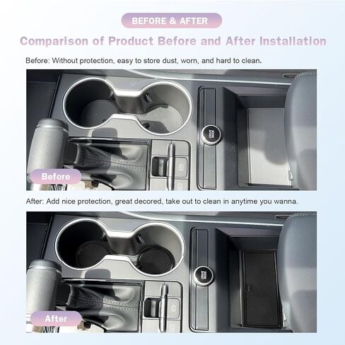 LUWU for 2025 Kia KIA K5 DL3 Center Console Liners Mats,2021-2025 K5 GT Line Cup Holder Inserts Mats 2024 2025 K5 LX/LXS/GT/EX Center Console Liner Trim Mats 2024 2025 Kia K5 Accessories (Black) in Kuwait