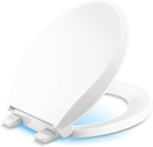 CACHET® NIGHTLIGHT Q3™ PB TOILET SEAT, Non Ready Latch, Round, BLACK in Saudi Arabia