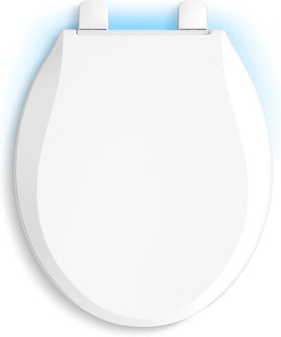 CACHET® NIGHTLIGHT Q3™ PB TOILET SEAT, Non Ready Latch, Round, BLACK in Saudi Arabia