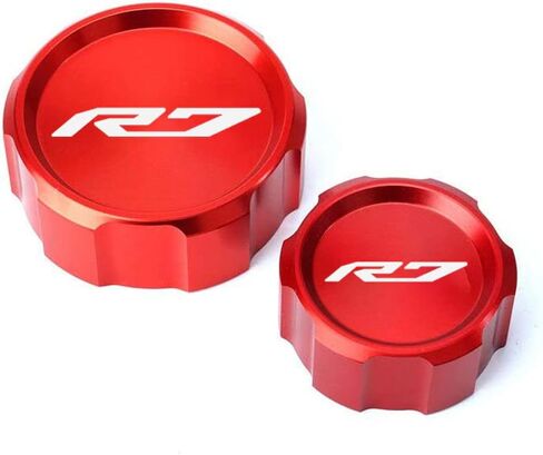 لياماها YZF R7 YZF-R7 YZFR7 2021 2022 2023 دراجة نارية الملحقات الجبهة الخلفية سائل الفرامل النفط اسطوانة خزان غطاء (أسود) in Kuwait