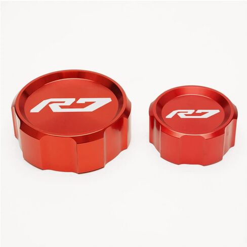 لياماها YZF R7 YZF-R7 YZFR7 2021 2022 2023 دراجة نارية الملحقات الجبهة الخلفية سائل الفرامل النفط اسطوانة خزان غطاء (أسود) in Kuwait