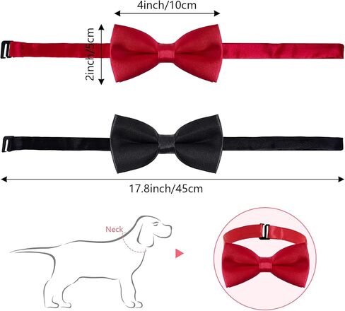 choyaxo Dog Bow Tie Dog Bows for Small Pet Dogs Cat Bowtie Wedding Birthday Graduation Party Accessories in Saudi Arabia