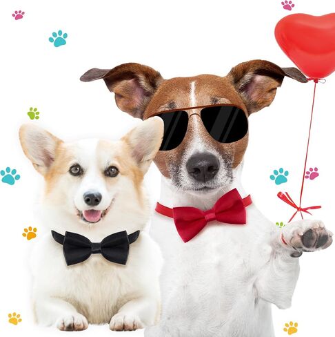 choyaxo Dog Bow Tie Dog Bows for Small Pet Dogs Cat Bowtie Wedding Birthday Graduation Party Accessories in Saudi Arabia