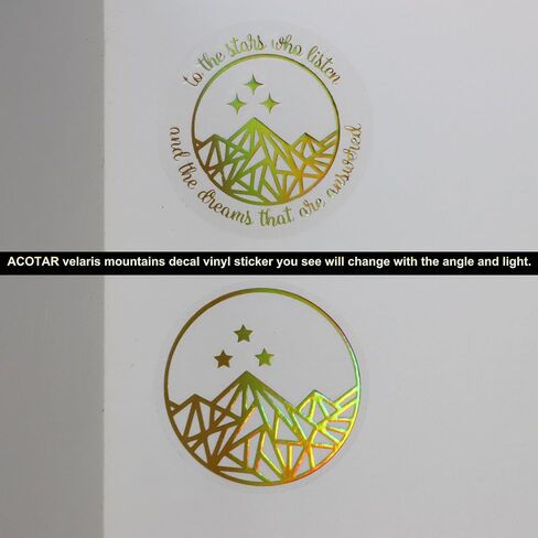 ملصق من الفينيل من PIAOLGYI ACOTAR Velaris Mountains ملصق سوريل شاي ساخن أو بارد دائمًا طازج، ملصق ACOTAR Night Court A Court of Thorns and Roses (6 قطع) in Saudi Arabia