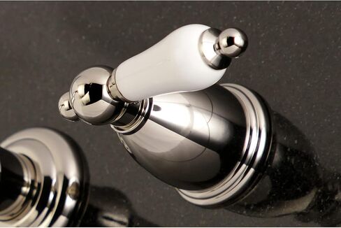 Kingston Brass KS7121PL English Country Bathroom Faucet, 10-7/16" in Spout Reach, Polished Chrome in Saudi Arabia