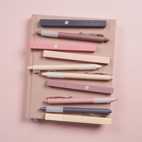 Aesthetic Highlighters and Gel Pens with Black Ink And Soft Tip, No Bleed Dry Fast Easy to Hold, for Bible Journaling Planner Notes School Office Supplies 10 pack (Morandi) in Saudi Arabia