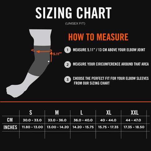 Mava Sports Elbow Sleeve Weightlifting Bamboo Elbow Brace Compression Support Sleeve for Tendonitis, Tennis, Golf Elbow Treatment - Reduce Elbow Joint Pain in Saudi Arabia