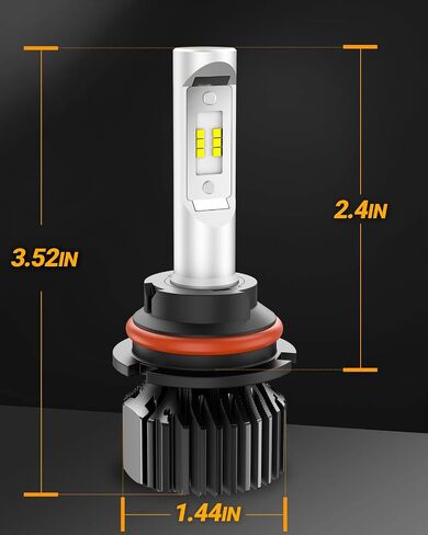 SEALIGHT 9006/HB4 Light Bulbs Fog Light Bulbs, 22000LM Super Bright 9006 Bulbs, 1:1 Mini Size Plug and Play or Fog Lights, Packs of 2 in Saudi Arabia