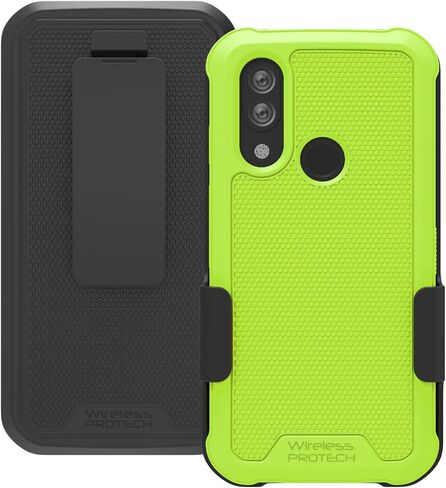 Case Compatible with CAT S62 PRO and CAT S62. Rotating Belt Clip Holster and Durable Flexible Protective Case Combo (Black) in Saudi Arabia