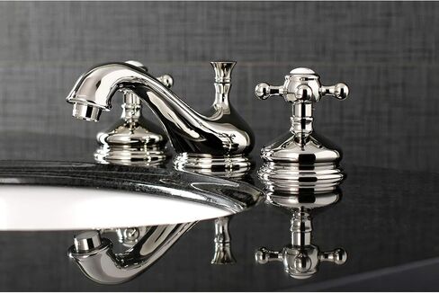 Kingston Brass KS1167BX 8 in. Widespread Bathroom Faucet, Brushed Brass in Saudi Arabia