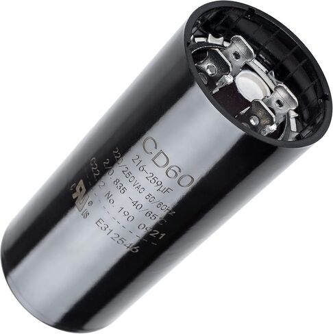 الإصدار الأصلي 216-259 فائق التوهج MFD 220-250 VAC 50/60 هرتز SC0080 CD60 جزء استبدال مكثف تشغيل المحرك الدائري من BlueStars - مناسب تمامًا لأي علامة تجارية بنفس سعة السعة والجهد in Kuwait