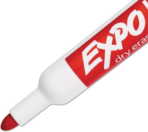 Expo Low-Odor Dry Erase Markers, Bullet Tip,Red, 24-Count in Saudi Arabia