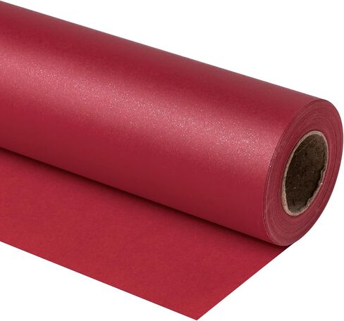 RUSPEPA Wrapping Paper with Sparkles - Mini Roll - Perfect for Wedding, Birthday, Baby Shower, Party - 17 Inch X 32.8 Feet - Black in Saudi Arabia