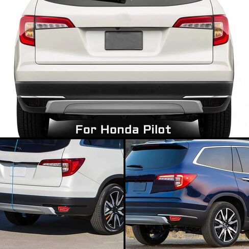 عاكسات المصد الخلفي LED باللون الأحمر مصابيح ضوء الفرامل الخلفية المتوافقة مع Honda Pilot 2019 2020 2021 2022 EX EX-L Touring Accessories in Kuwait