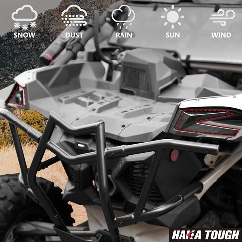 HAKA TOUGH LED أضواء خلفية يسار لملحقات Can Am Maverick X3 2017-2024، المصابيح الخلفية لـ Can Am X3 XDS XRS Max Turbo R، مصابيح ذيل جانبية للركاب قطعة واحدة in Kuwait