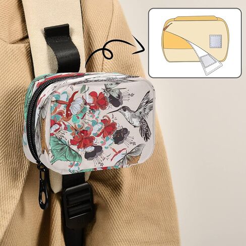 Naanle Flowers and Leaves Pill Box 7 Day Pill Case Travel Pill Organizer Bag with Zipper Portable Weekly Case Compact Size for Vitamin Supplement Holder in Kuwait