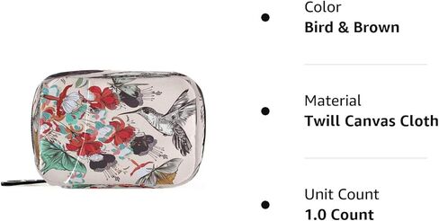 Naanle Flowers and Leaves Pill Box 7 Day Pill Case Travel Pill Organizer Bag with Zipper Portable Weekly Case Compact Size for Vitamin Supplement Holder in Kuwait