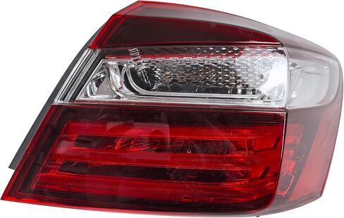 Tail Lights Rear Brake Outer Lamp Assembly for Honda Accord 2016 2017 Left Driver Side LED HO2804108 | ‎33550T2AA21 for Sedan Replacement in Saudi Arabia