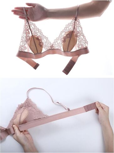 حمالة صدر نسائية من الدانتيل بدون حمالة صدر مبطنة بالأسلاك in Kuwait