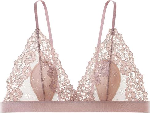 Women Lace Bralettes No Wire Padded Bra in Kuwait