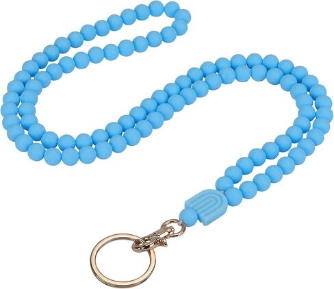 Beaded Silicone Beads Lanyards Teacher Lanyards for ID Badges and Keys Breakaway Gift for Women Nurse Teacher in Saudi Arabia