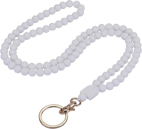 Beaded Silicone Beads Lanyards Teacher Lanyards for ID Badges and Keys Breakaway Gift for Women Nurse Teacher in Kuwait